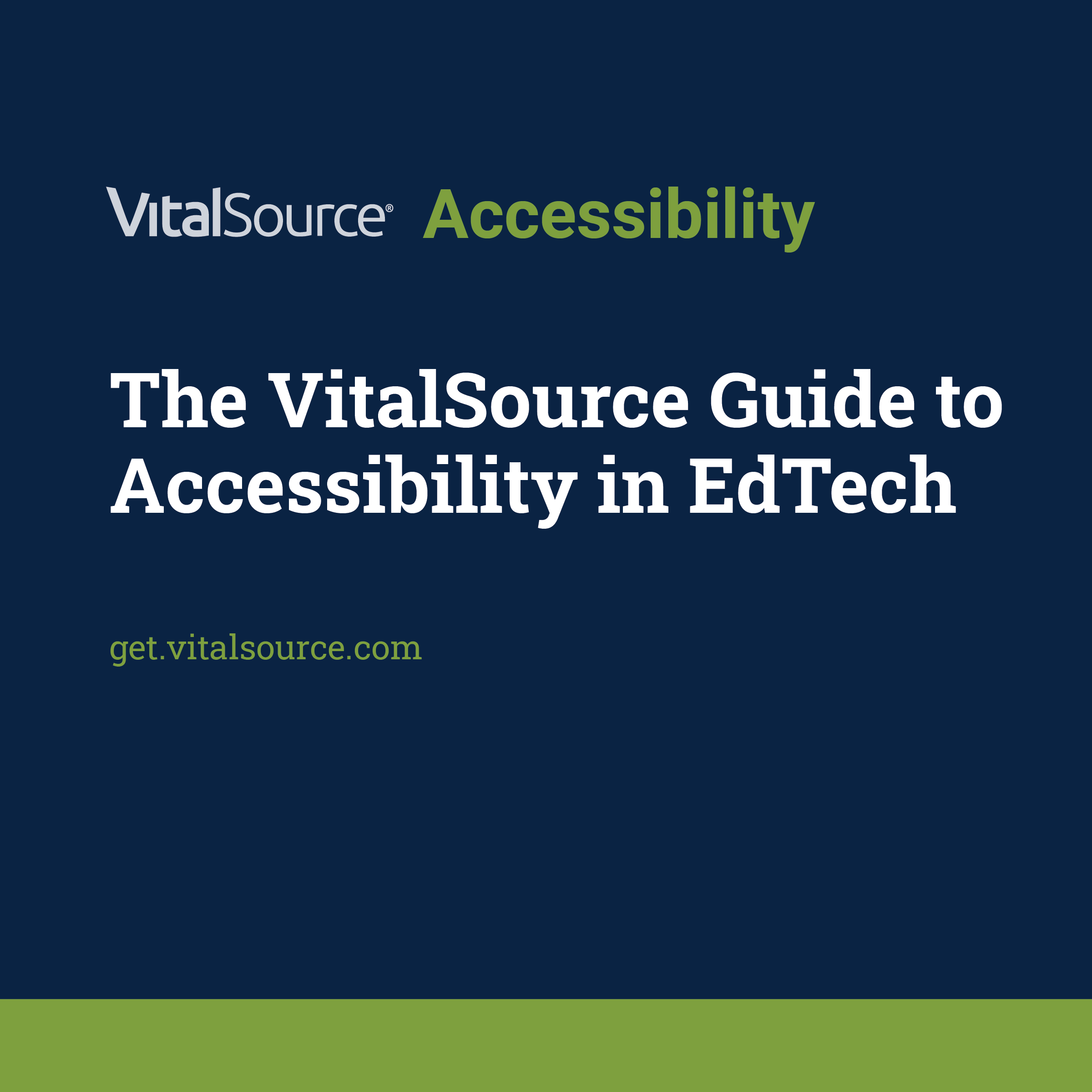 The Vitalsource Guide to Accessability in EdTech